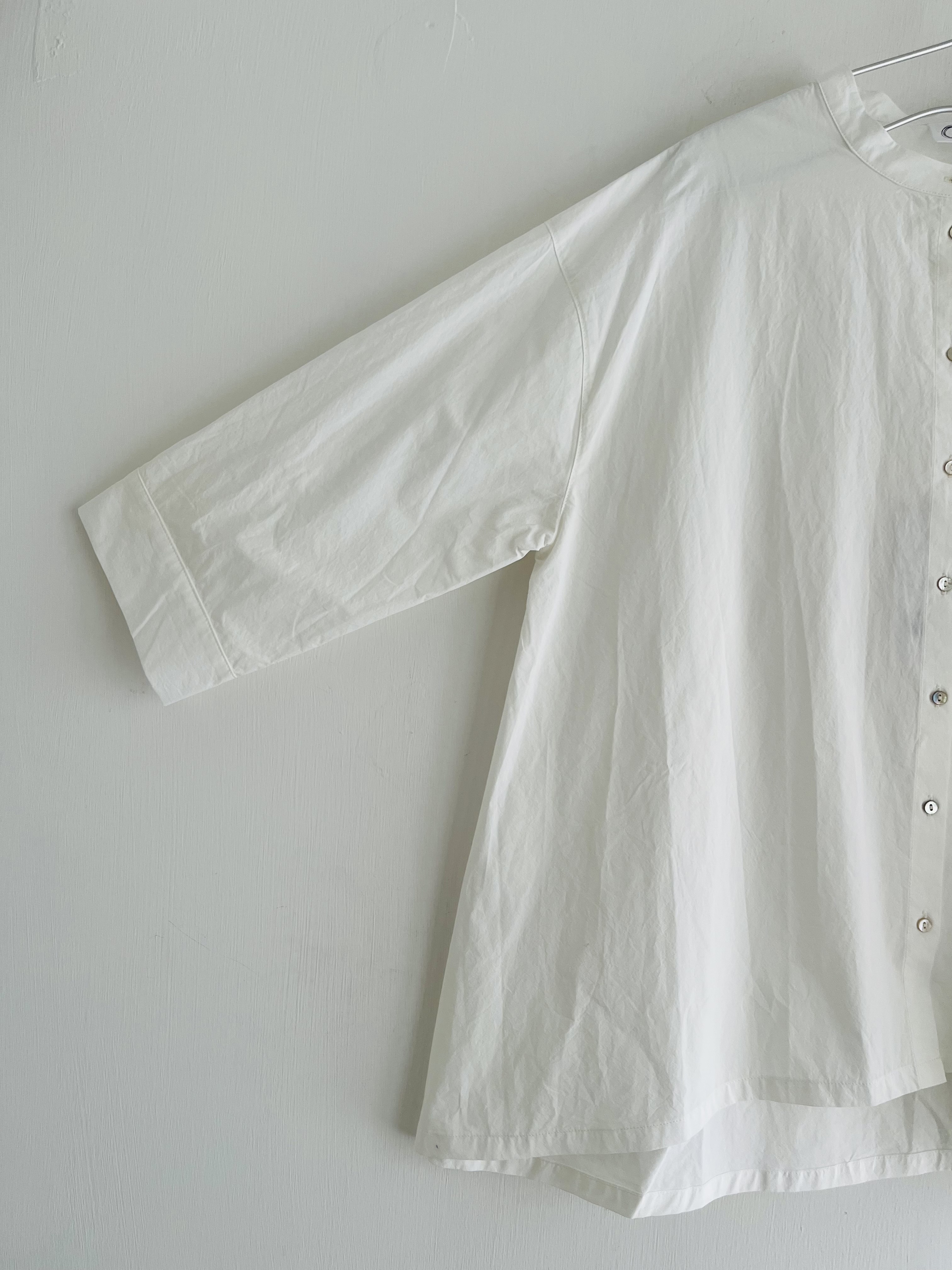 ⑨白色小企領top