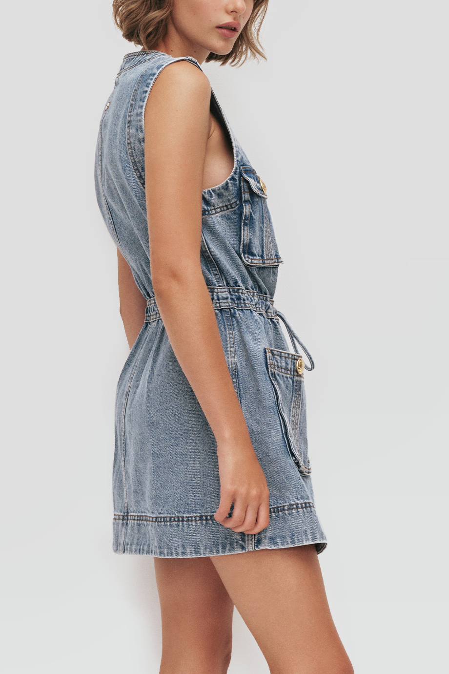 Aje｜Goldie Denim Mini Dress
