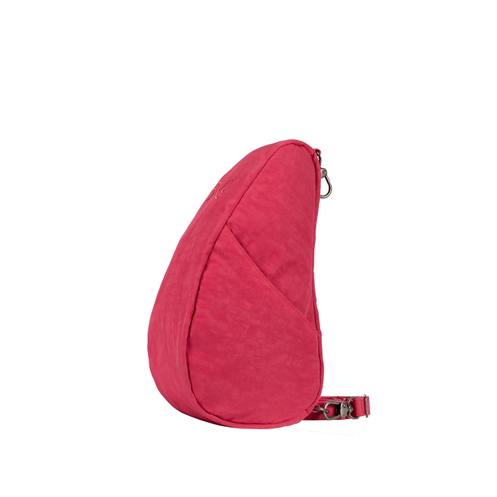 基本款 TEXTURED NYLON BAGLETT 斜背包-桃果紅