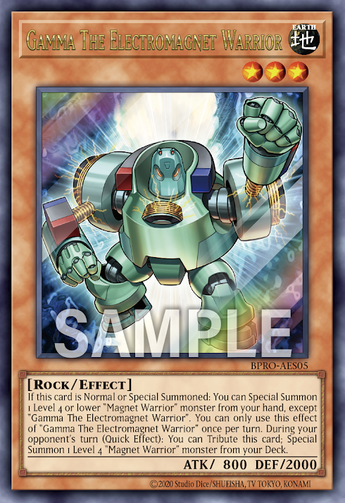 BPRO-AES05 (UR)Gamma the Electromagnet Warrior(電磁石戰士 γ)