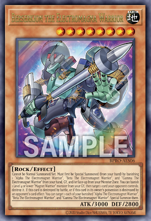 BPRO-AES06 (UR)Berserkion the Electromagna Warrior(電磁石的戰士 電磁狂神)