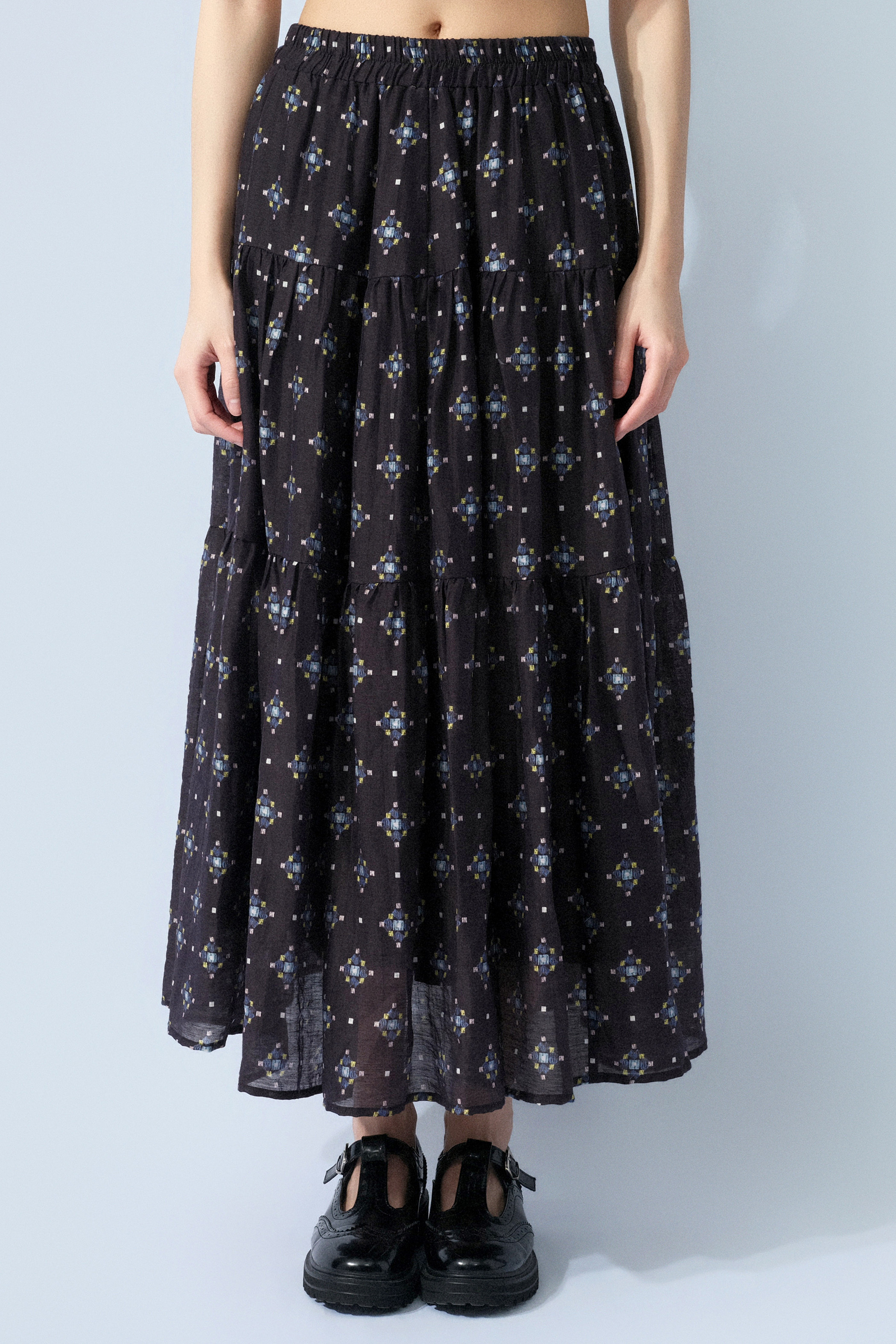 民族花透薄棉蛋糕裙 (預購產品）