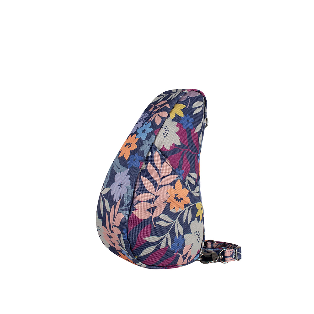 印花系列 RECYCLED PRINT BAGLETT 斜背包-秋葉藍