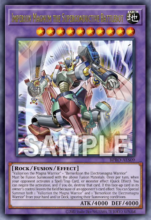 BPRO-AES09 (UR)Imperion Magnum the Superconductive Battlebot(超電導戰機 磁砲帝皇)