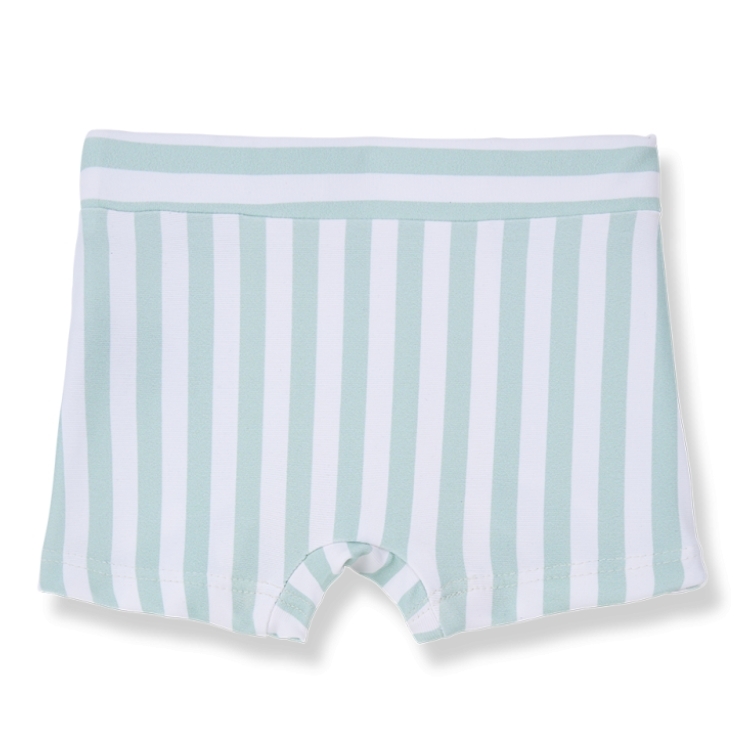 （預購）1+ in the family 條紋泳褲 MORELL - green