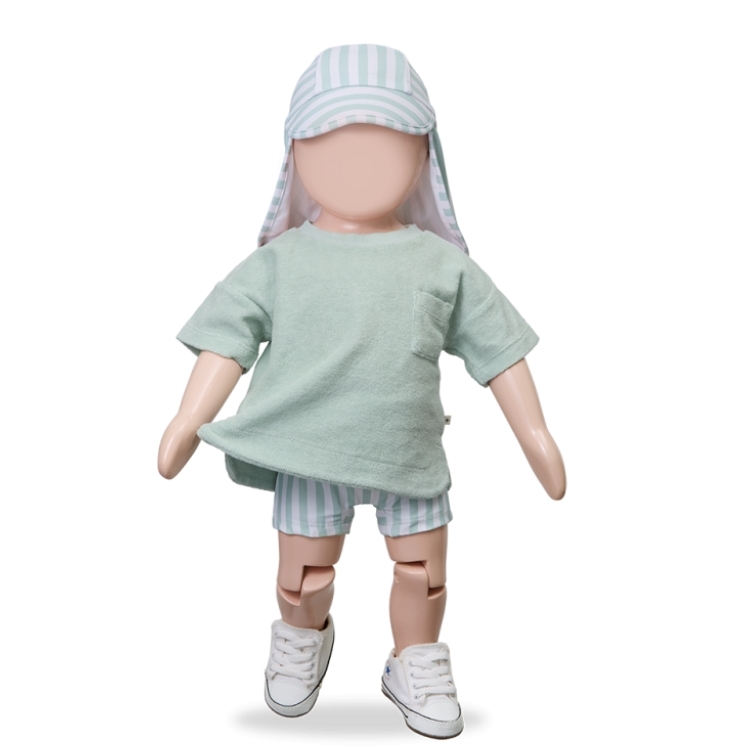 （預購）1+ in the family 條紋泳褲 MORELL - green