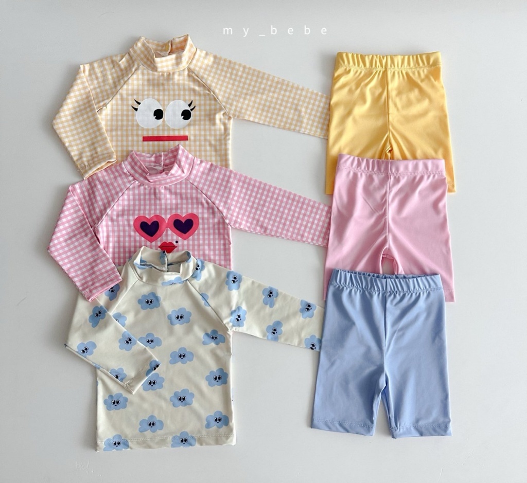 正韓夏MY BEBE 三色童趣防曬兩件式泳衣