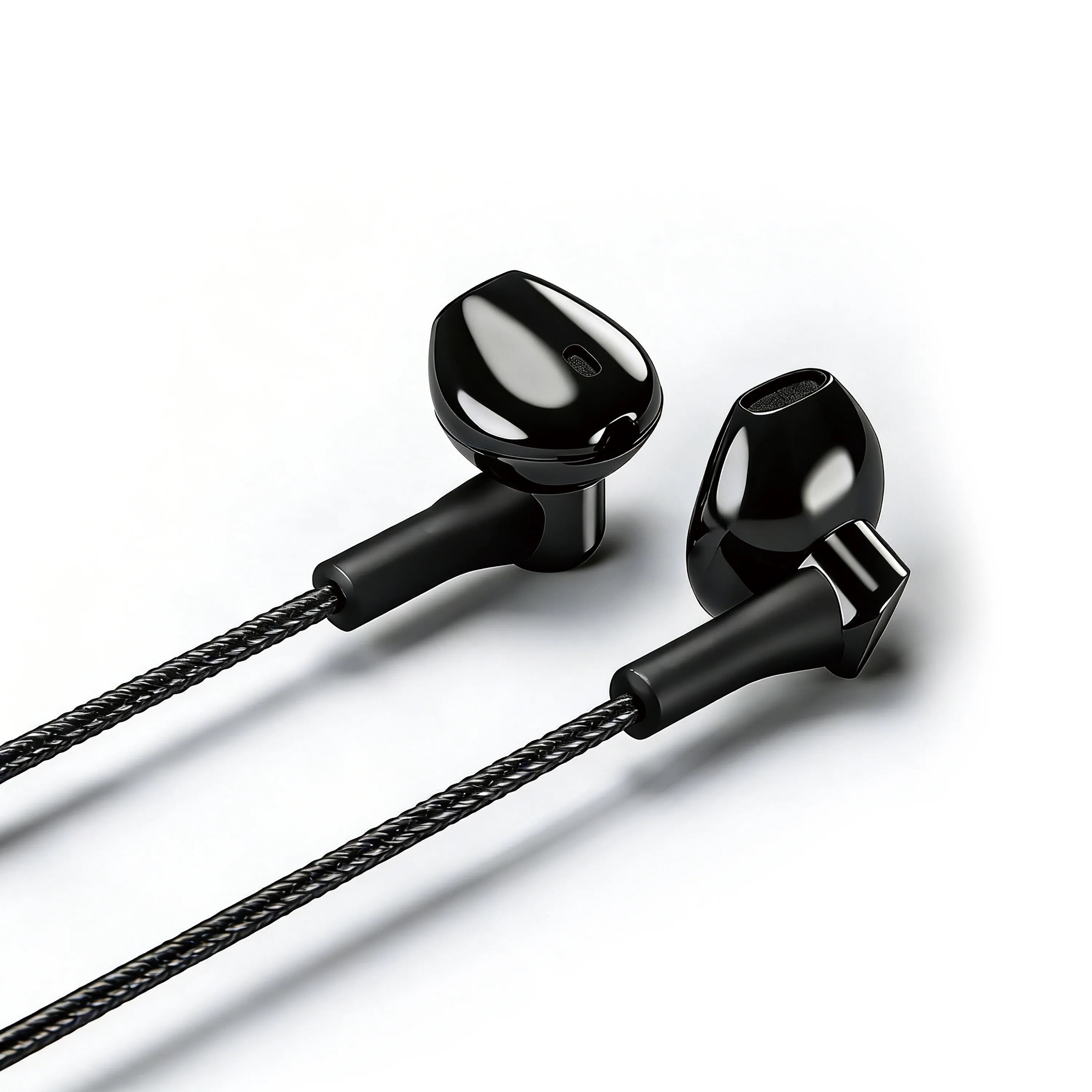 【特價區】Hedonic USB-C Braided Flat Earphone - Black (內置高清收音Mic)
