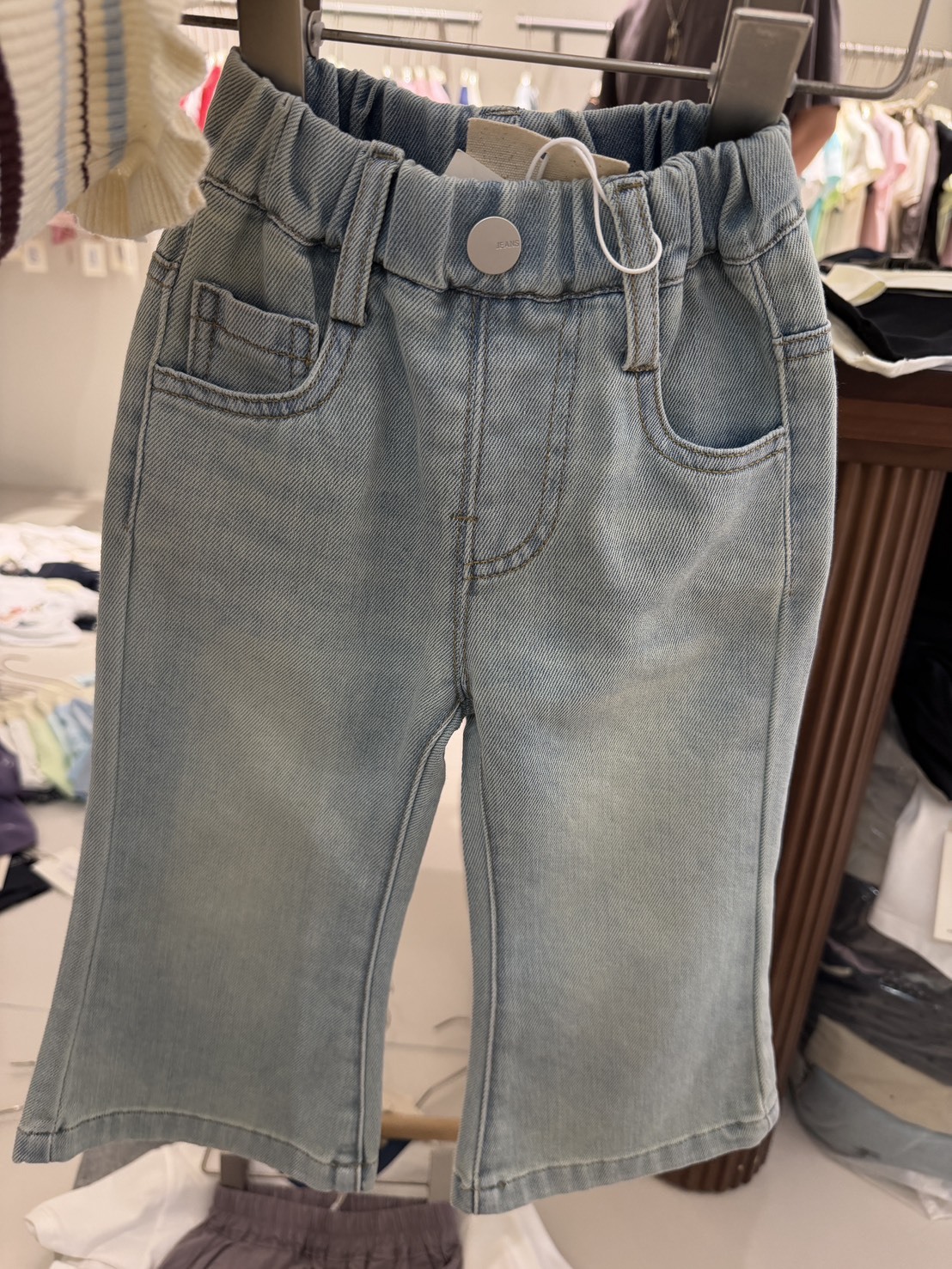 X66301軟料愛心牛仔褲