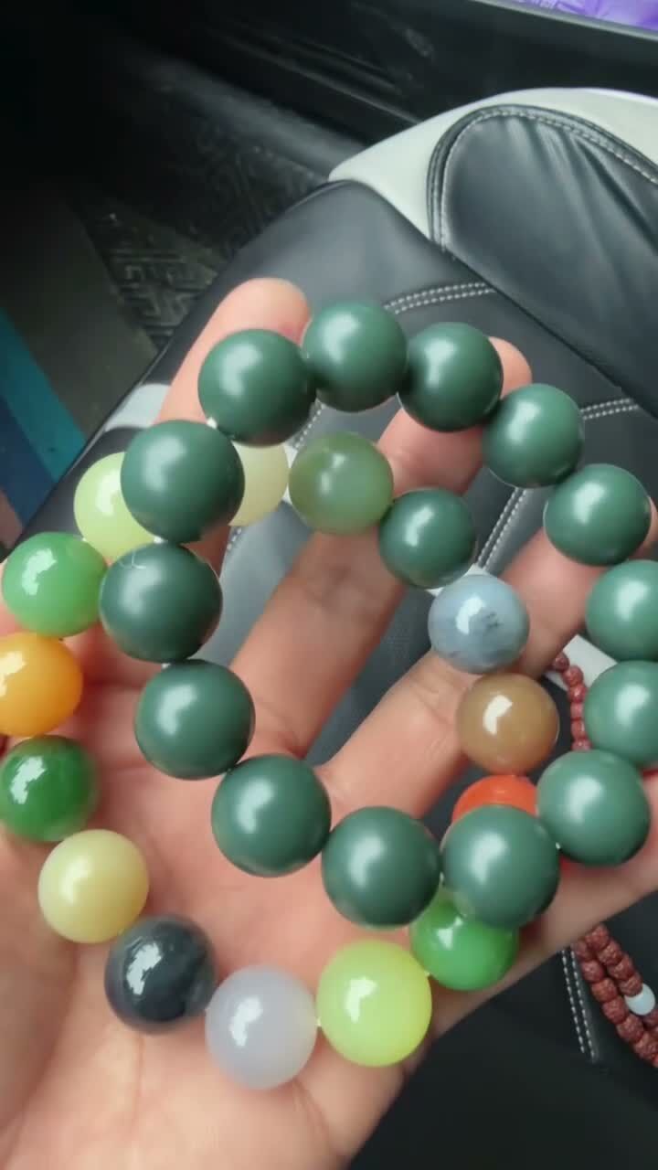 和田玉手串,天然和田玉軟玉