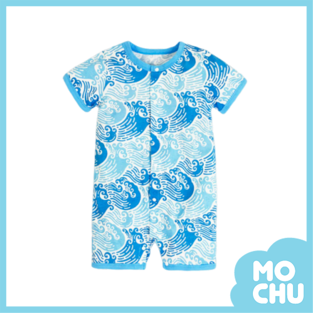 波波海浪短袖連身衣