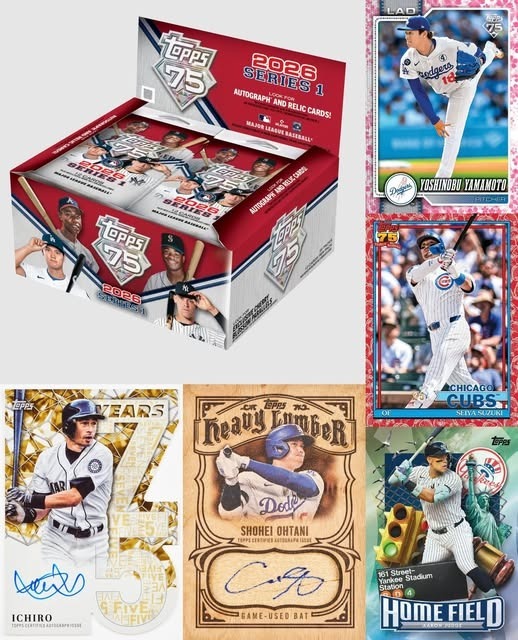 MLB球員卡 2026-27 Topps Baseball Series 1 - Japan Edition Box 完整盒出售 封膜未拆 日本官網限定 全新