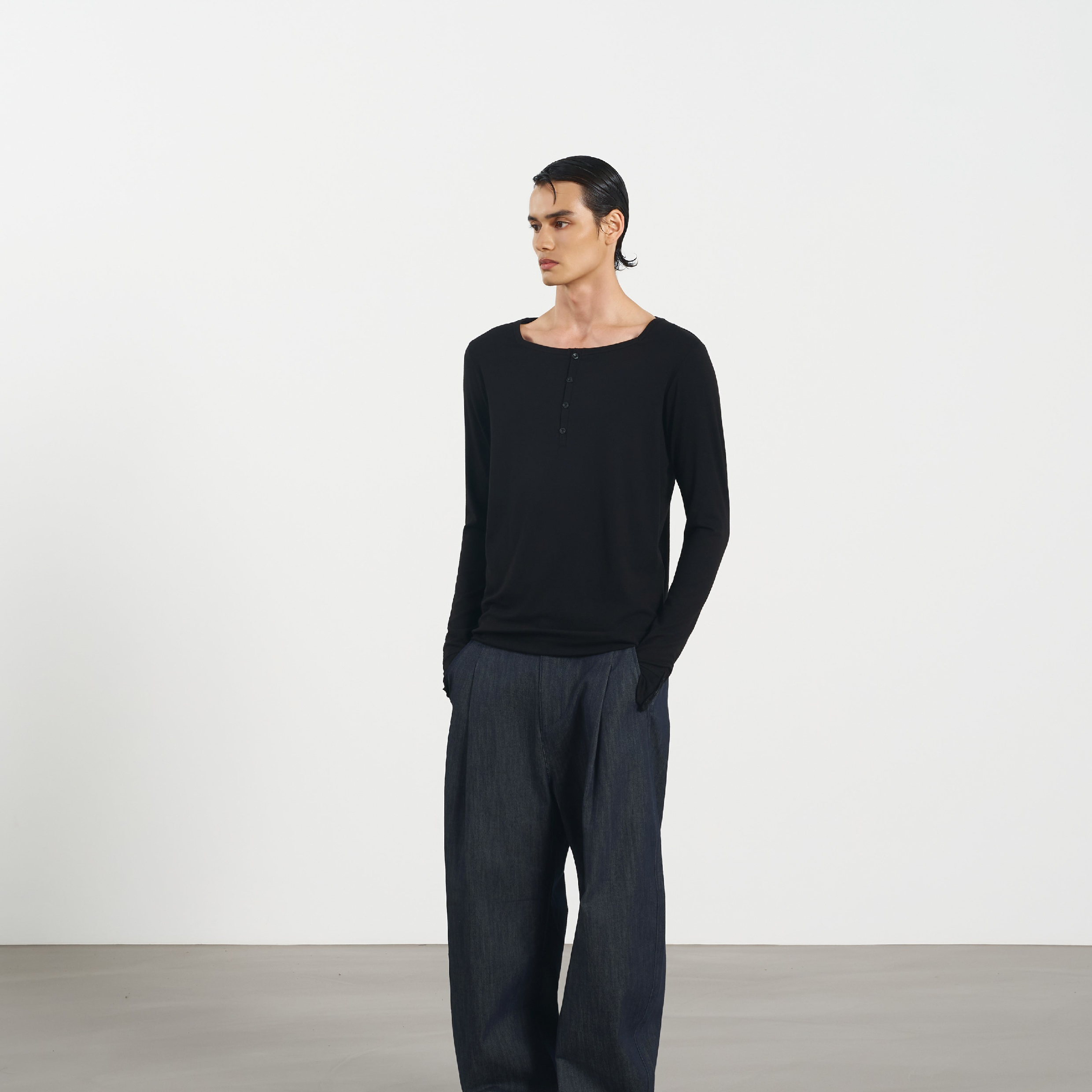 CHOIR Rib Knit Tee 方領羅紋打底長袖 [RKT01]