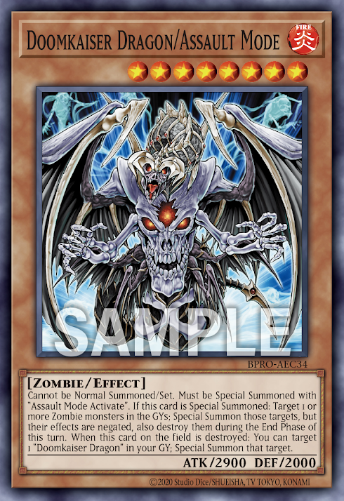 BPRO-AEC34 Doomkaiser Dragon/Assault Mode(死亡凱薩龍/爆裂型態)