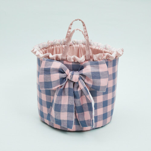 Louisdog 蝴蝶結野餐玩具籃