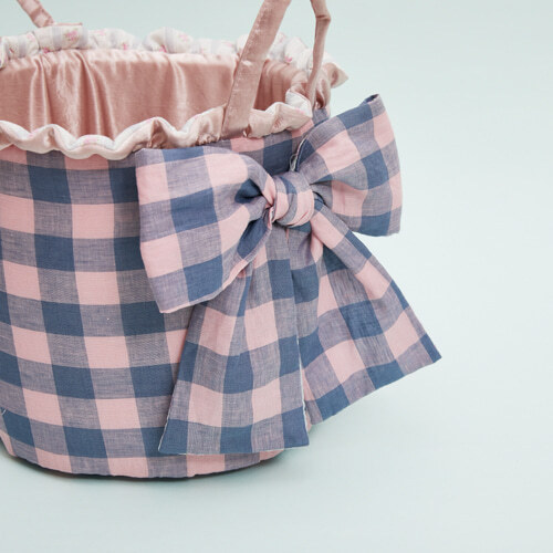 Louisdog 蝴蝶結野餐玩具籃