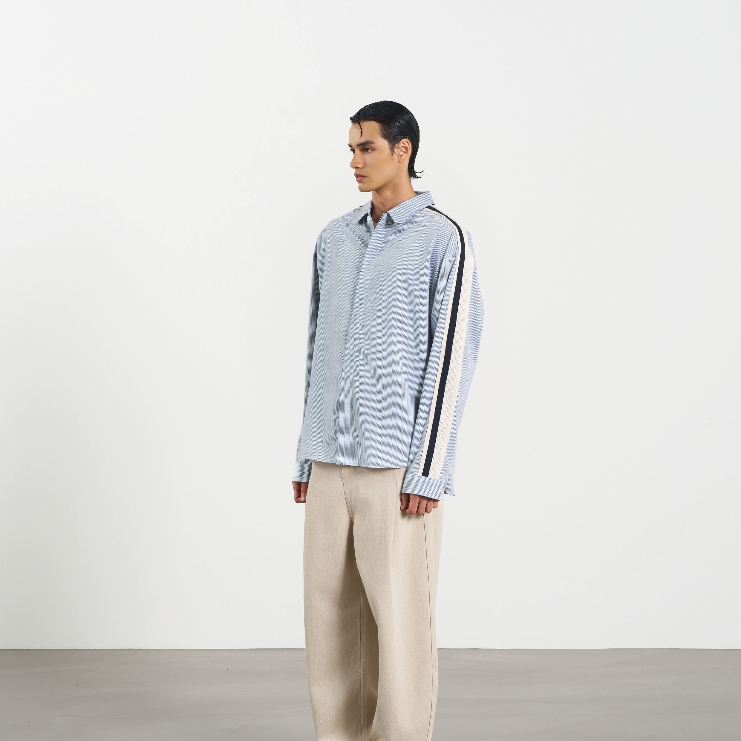 CHOIR Stripe Long Shirt 休閒直條襯衫 [SLS01]