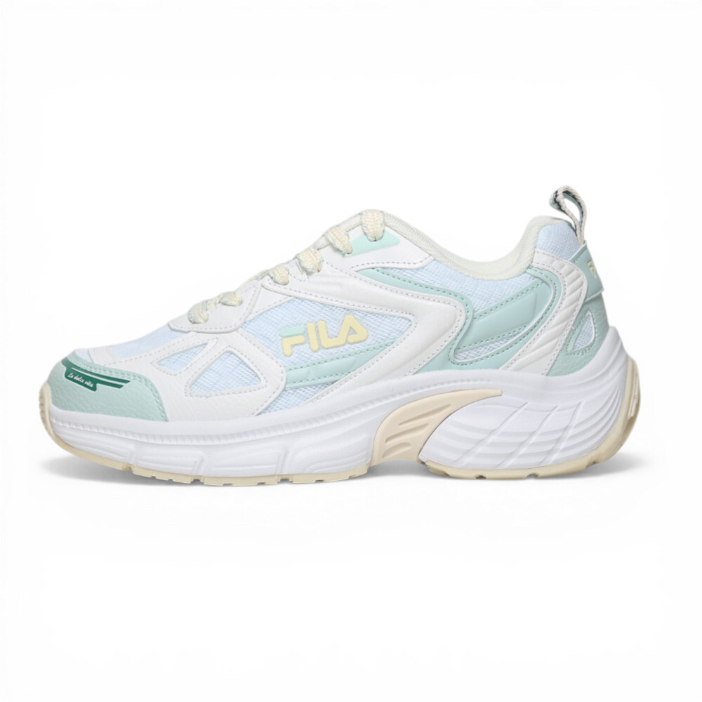 FILA 休閒鞋 CUBIX 米黃綠 運動 老爹鞋 女 5C342A169