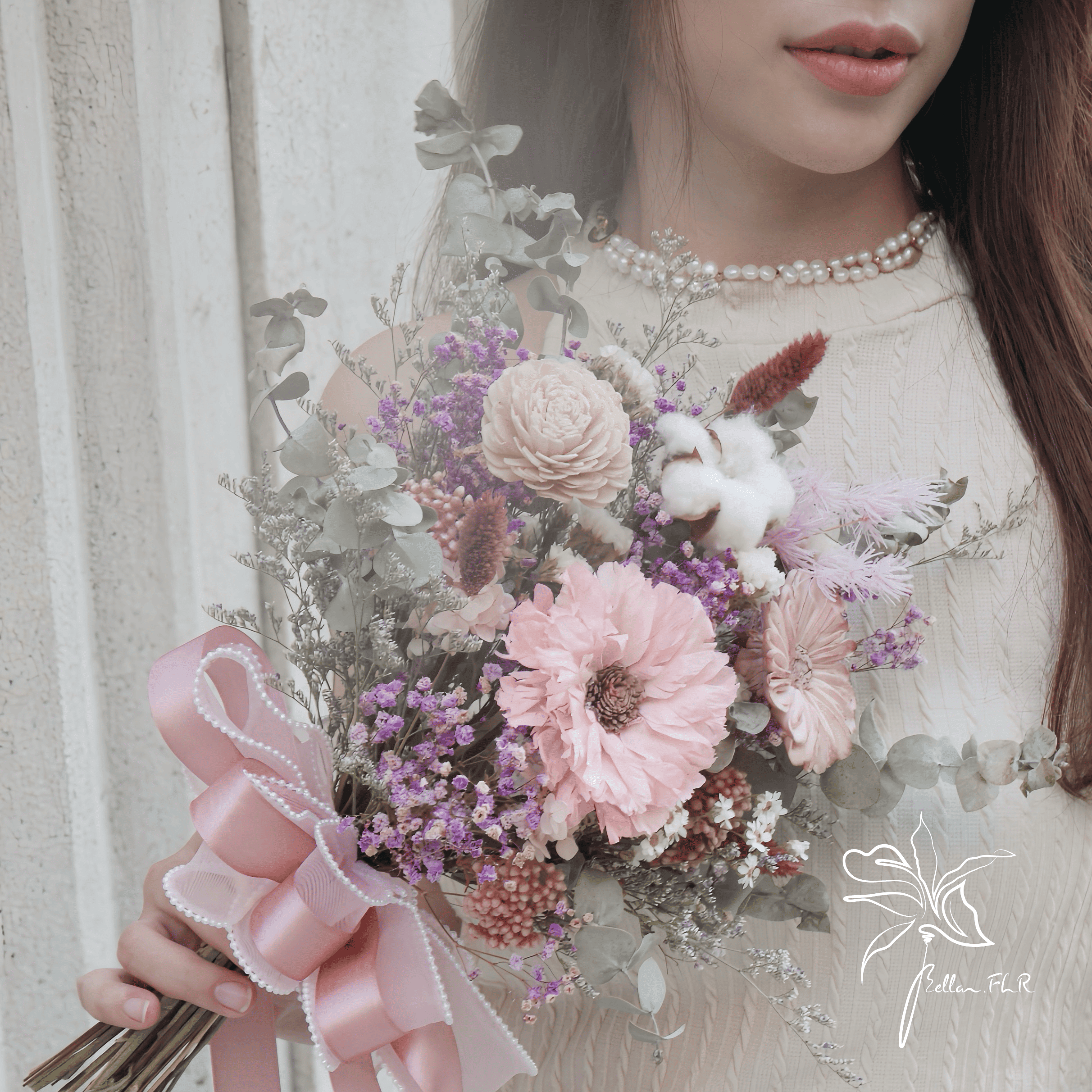 【花間的幸福私語】全乾燥中型捧花