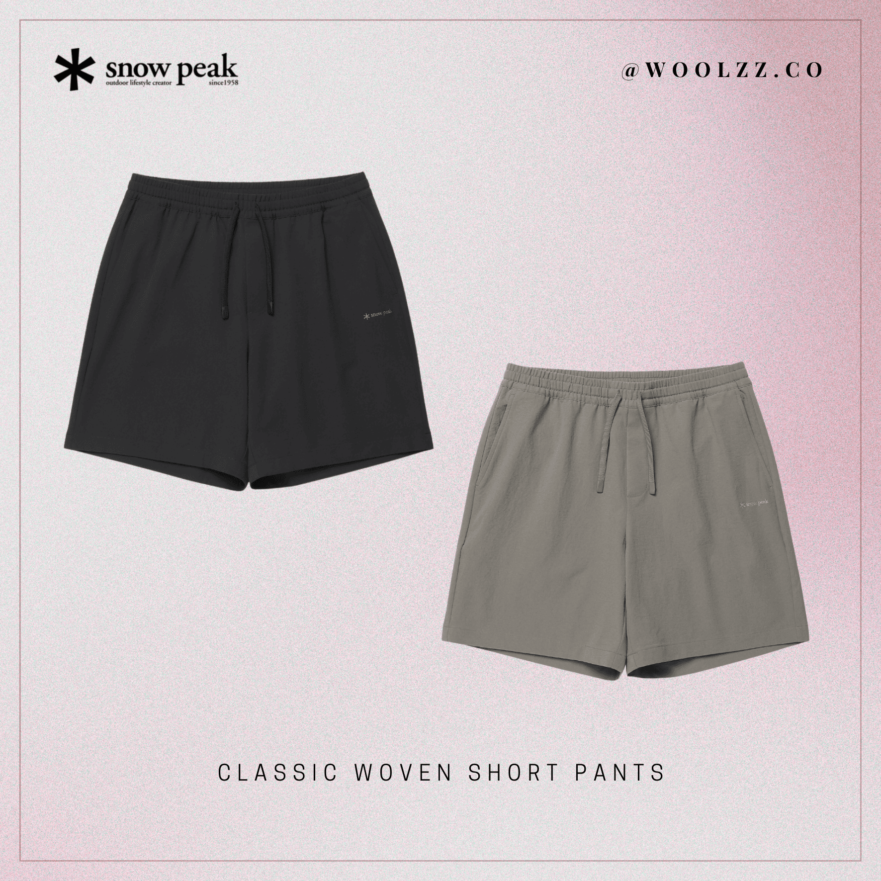 Snow Peak Classic 經典梭織短褲 S26MUT-HP16