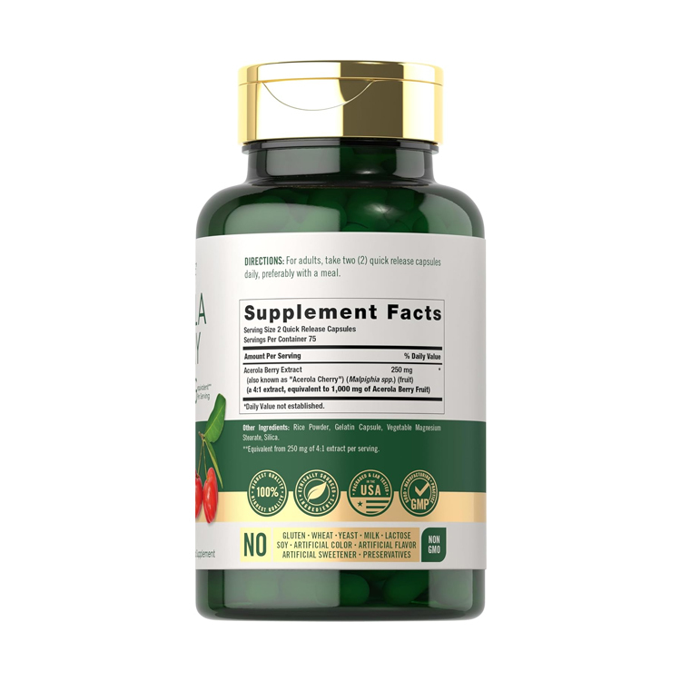 美國 Carlyle針葉櫻桃/西印度櫻桃純天然維他命C 1000毫克，150粒膠囊