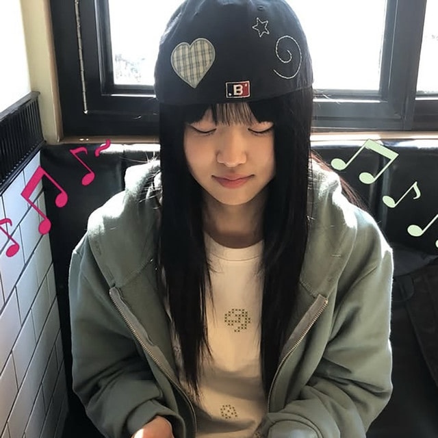 BAUF B星型帽 全封帽 刺繡愛心 星星 帽子 韓國代購 三色