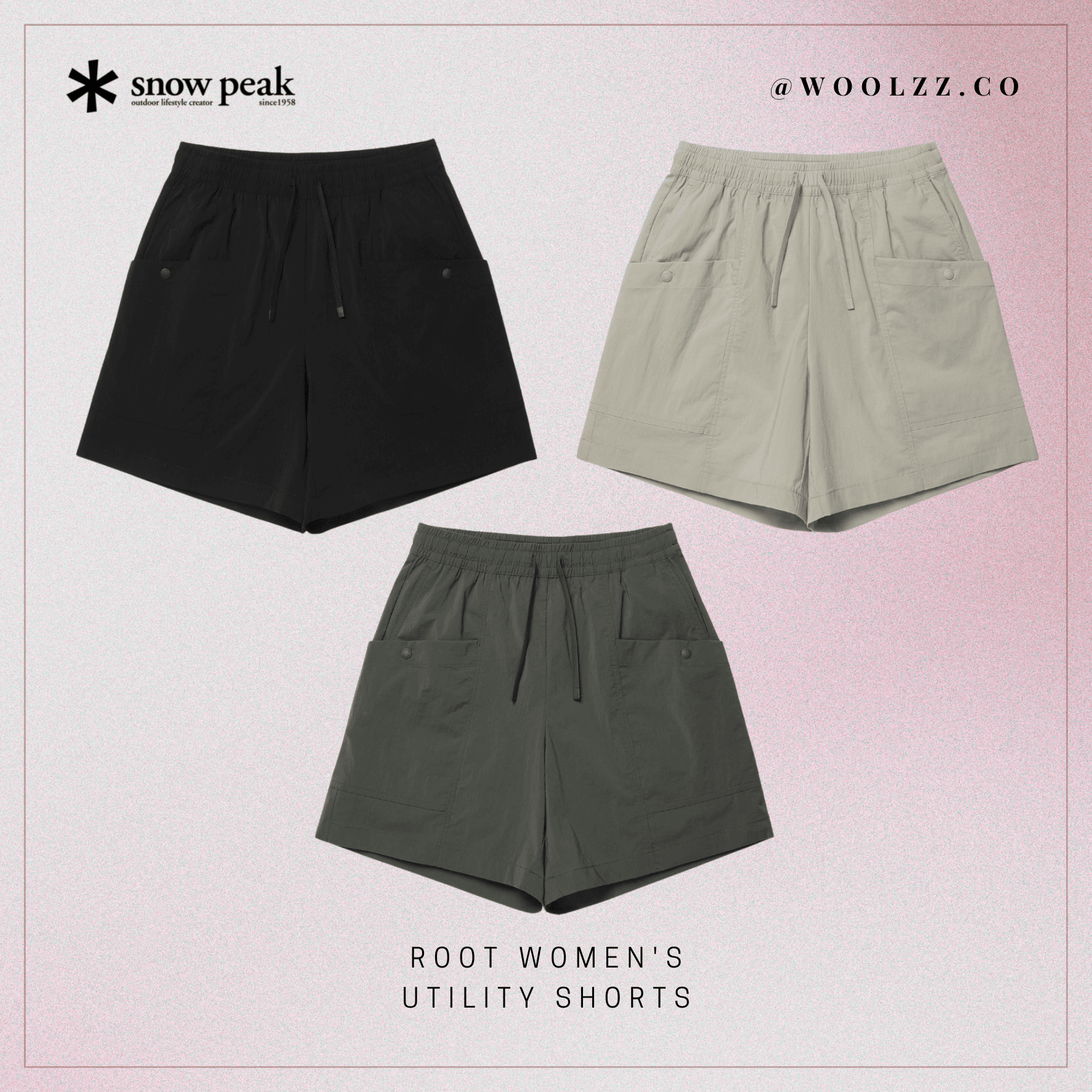Snow Peak Root 女款機能工裝短褲 S26MWR-HP65