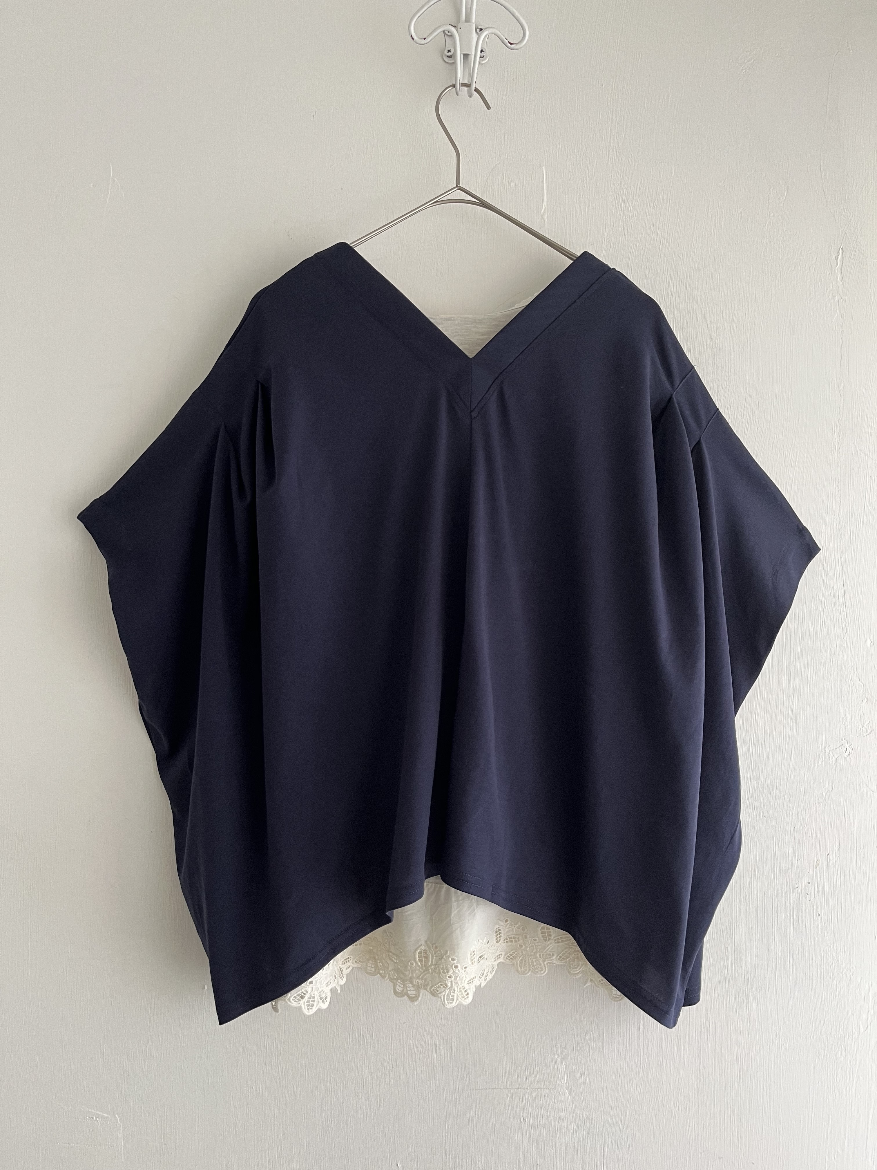 LUPILIEN藍色V領top & 外套