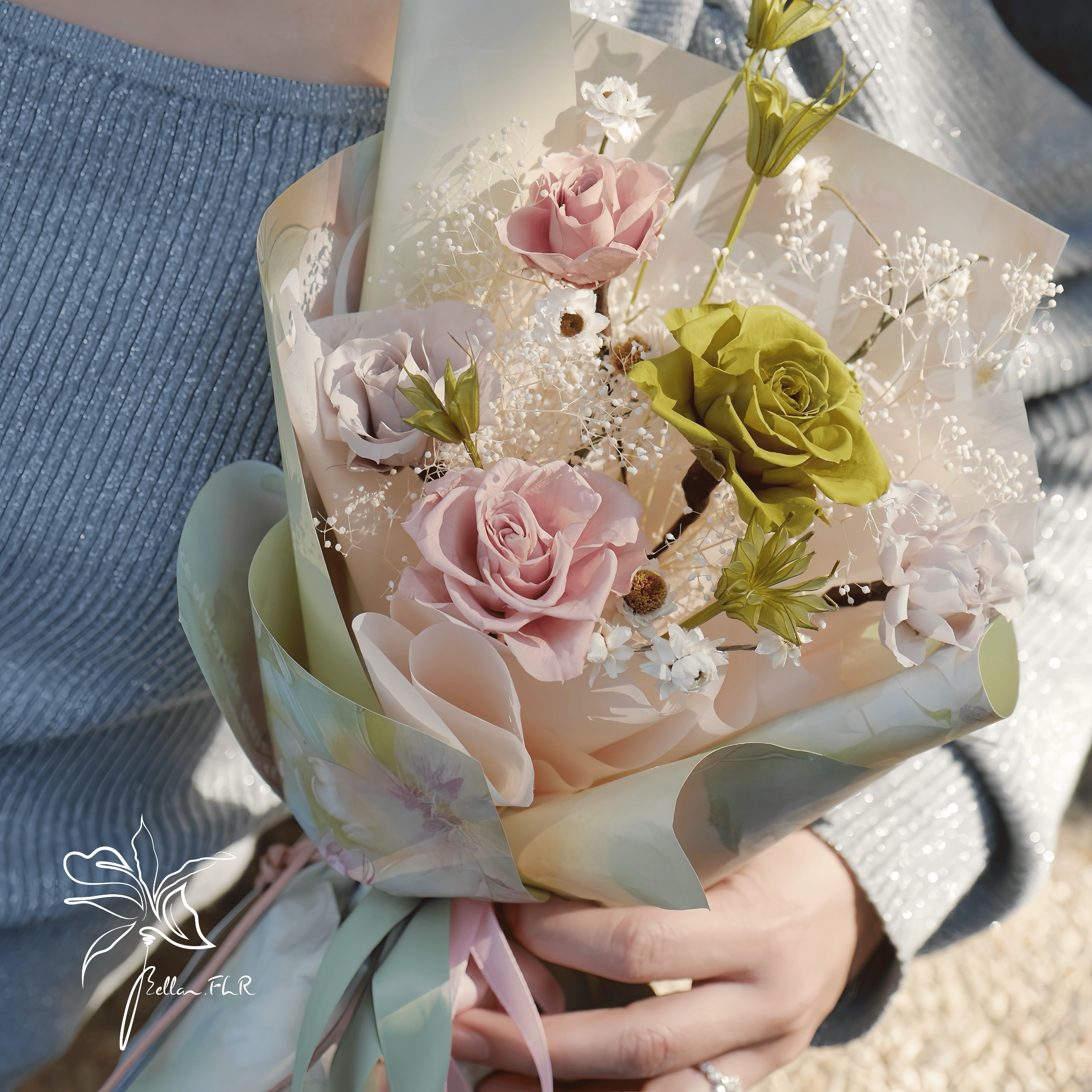 【綻放】小型永生乾燥花束