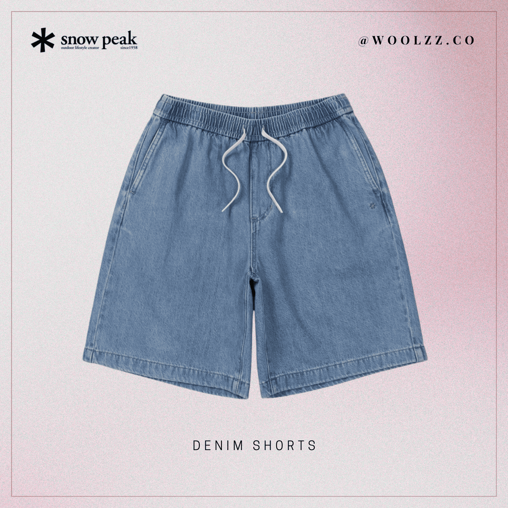 Snow Peak Denim 牛仔短褲 S26MUF-HP76