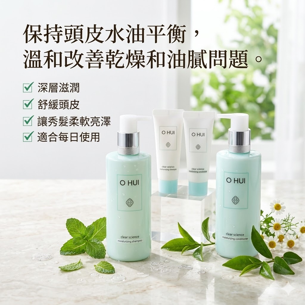 【直播】O HUI LX040103 草本植物保濕精華洗護套裝