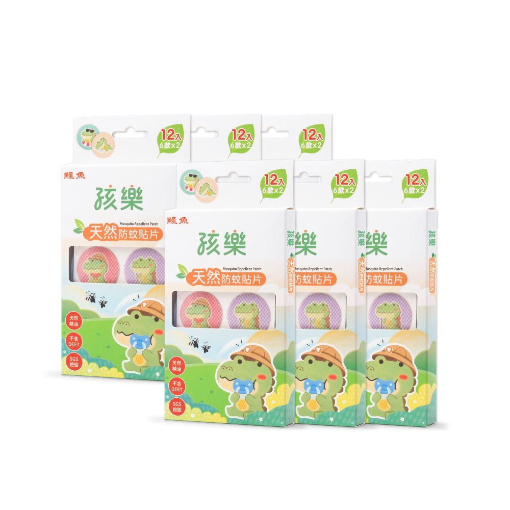 【孩樂】天然防蚊貼片 (12入/盒)_6盒