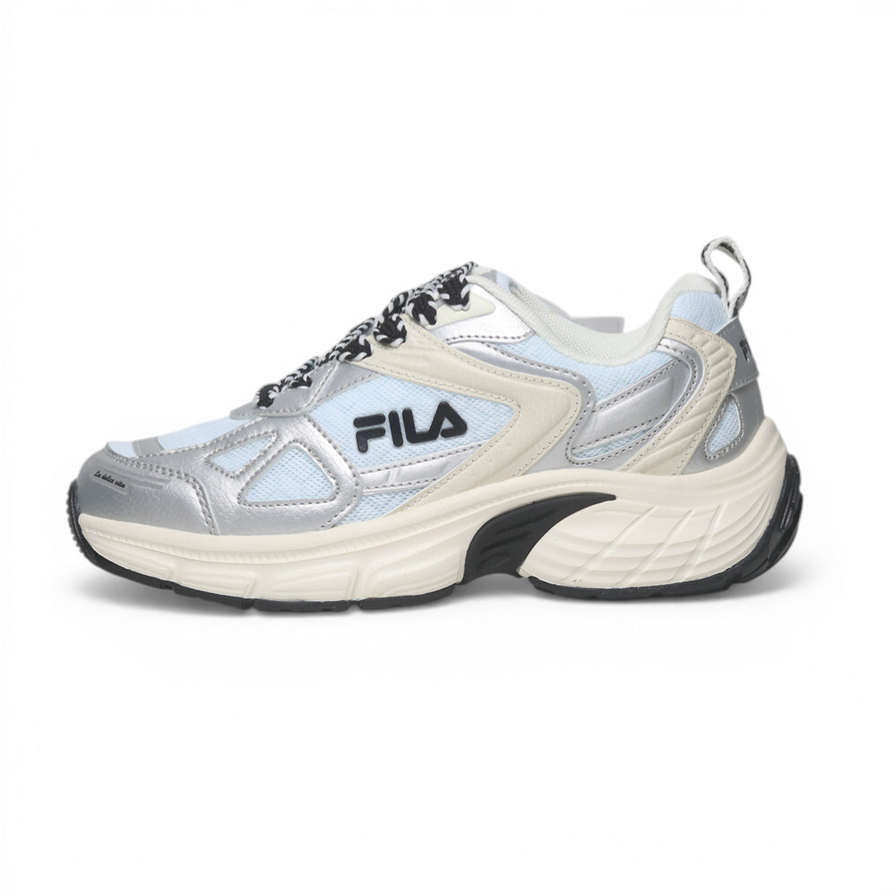 FILA 休閒鞋 CUBIX 米藍銀 運動 老爹鞋 女 5C342A810