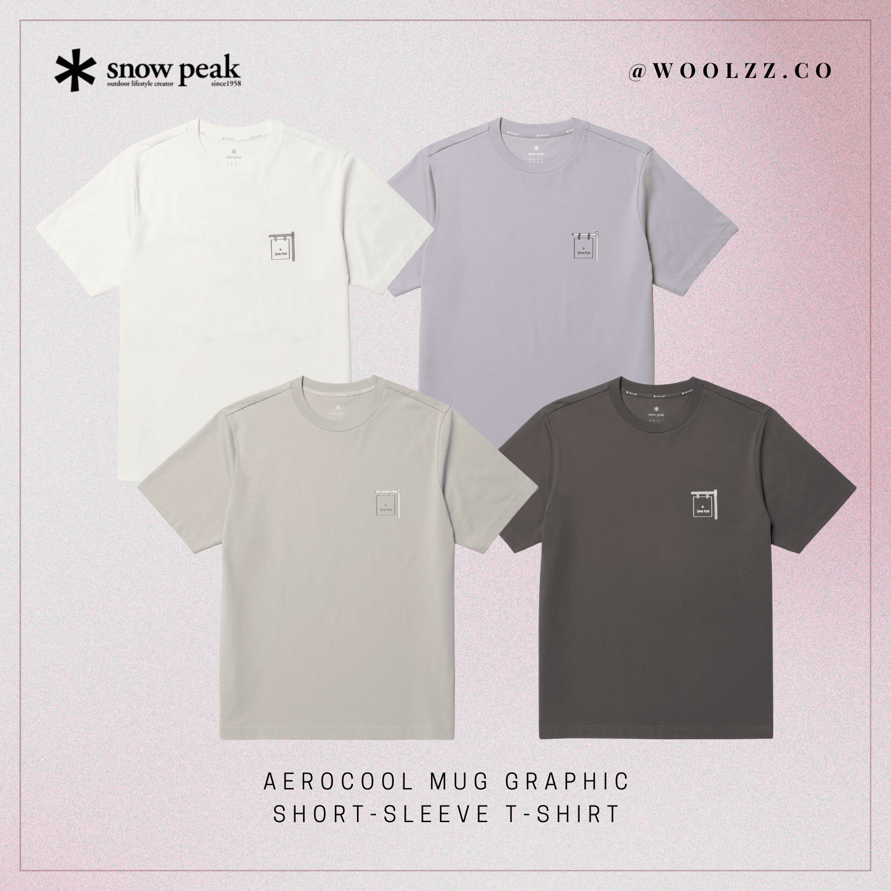 Snow Peak AeroCool 馬克杯圖案印花短袖T恤 T-Shirt S26MUF-TS74