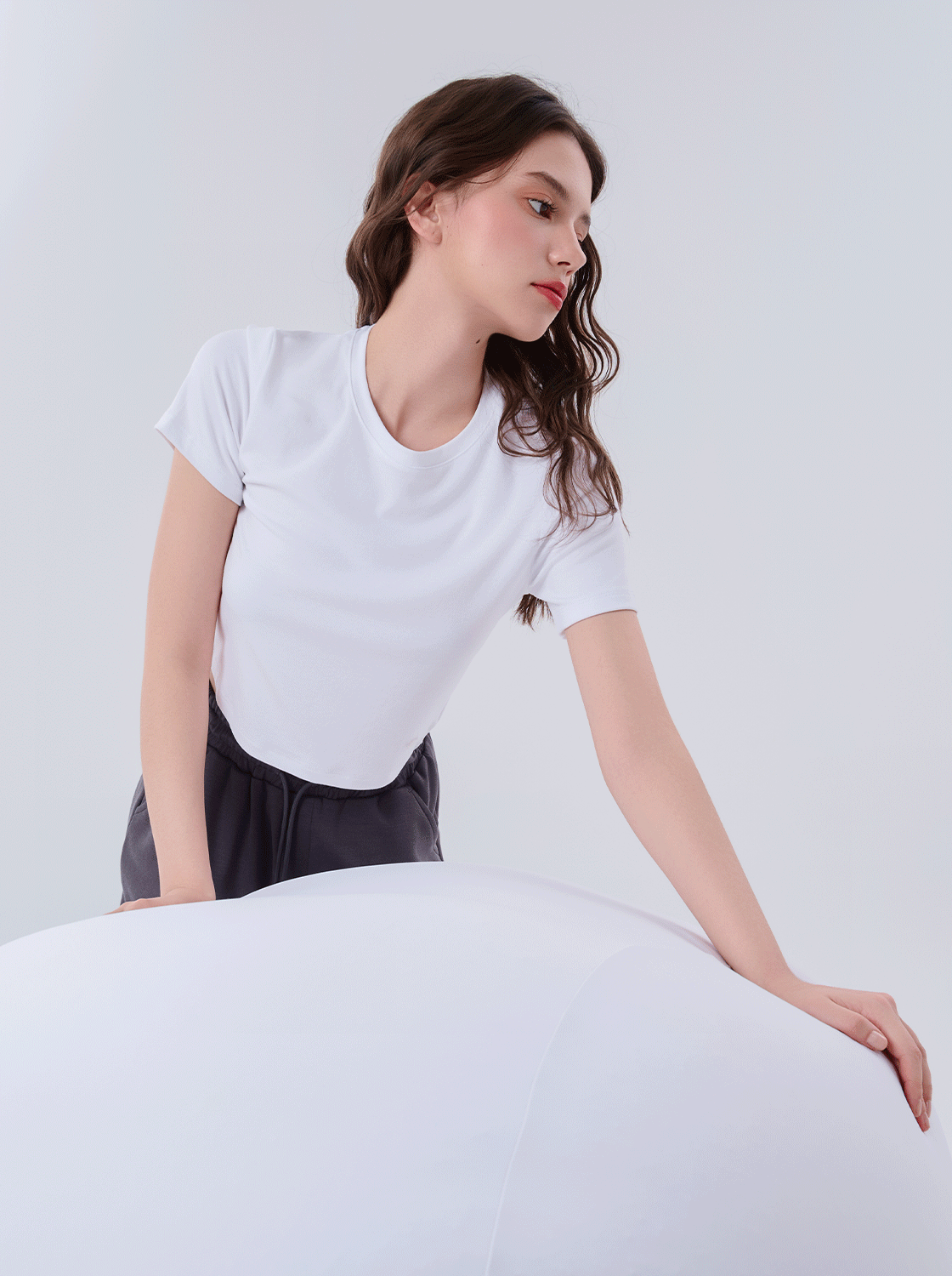 【期間限定】柔感超彈力圓領T恤