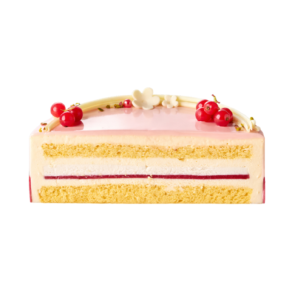 白桃覆盆子生乳酪慕斯蛋糕 WHITE PEACH & RASPBERRY CHEESECAKE MOUSSE