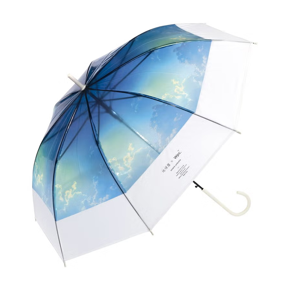 順豐免運 | Wpc. - 地球屋漸變空色透明長雨傘/長遮 (PT-TK03/PT-TK04)