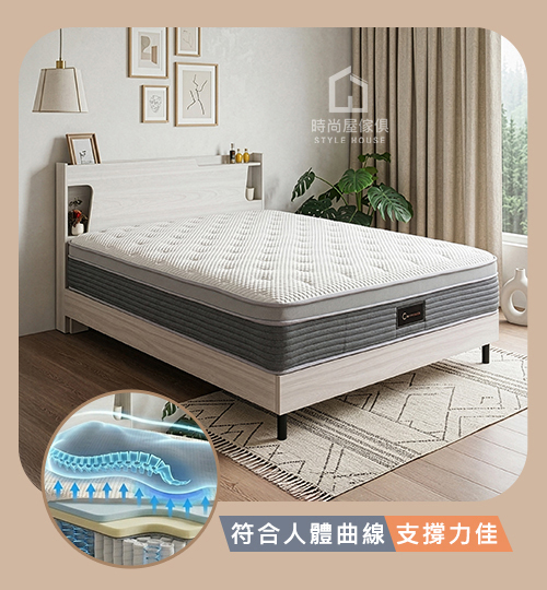 時尚屋獨立筒床墊