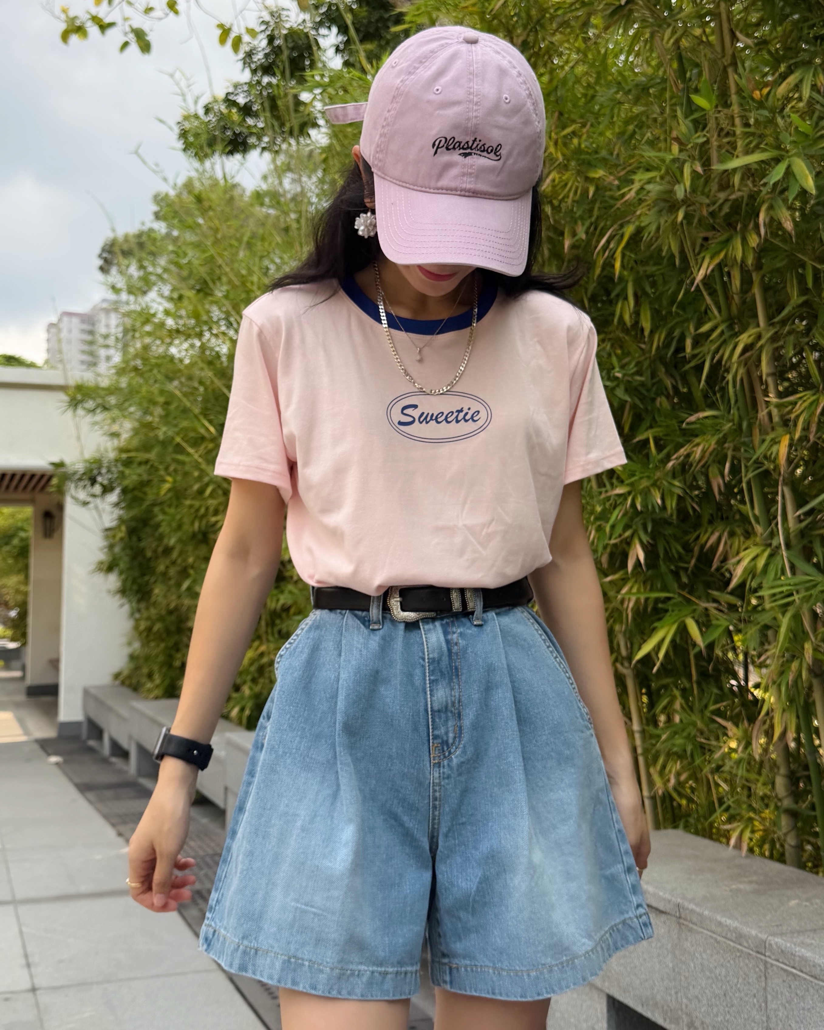 4月新品♥滑身cotton短袖Tee[微彈性]