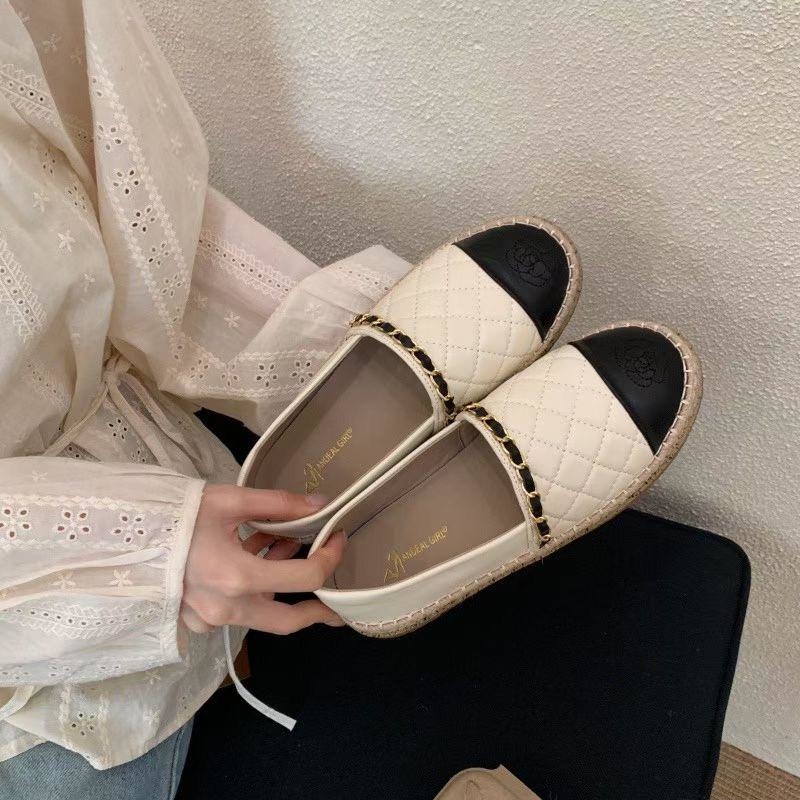 小香風菱格鉛筆鞋