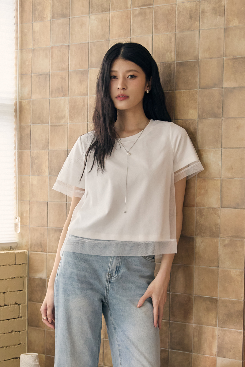 異材質網紗微透光層次TEE