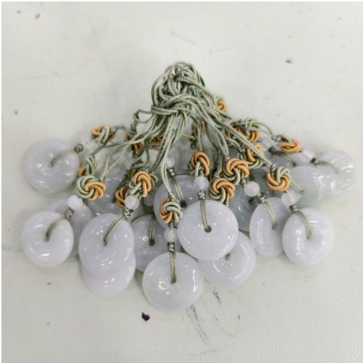 0401gz03-翡翠-翡翠平安扣手機掛（A3）