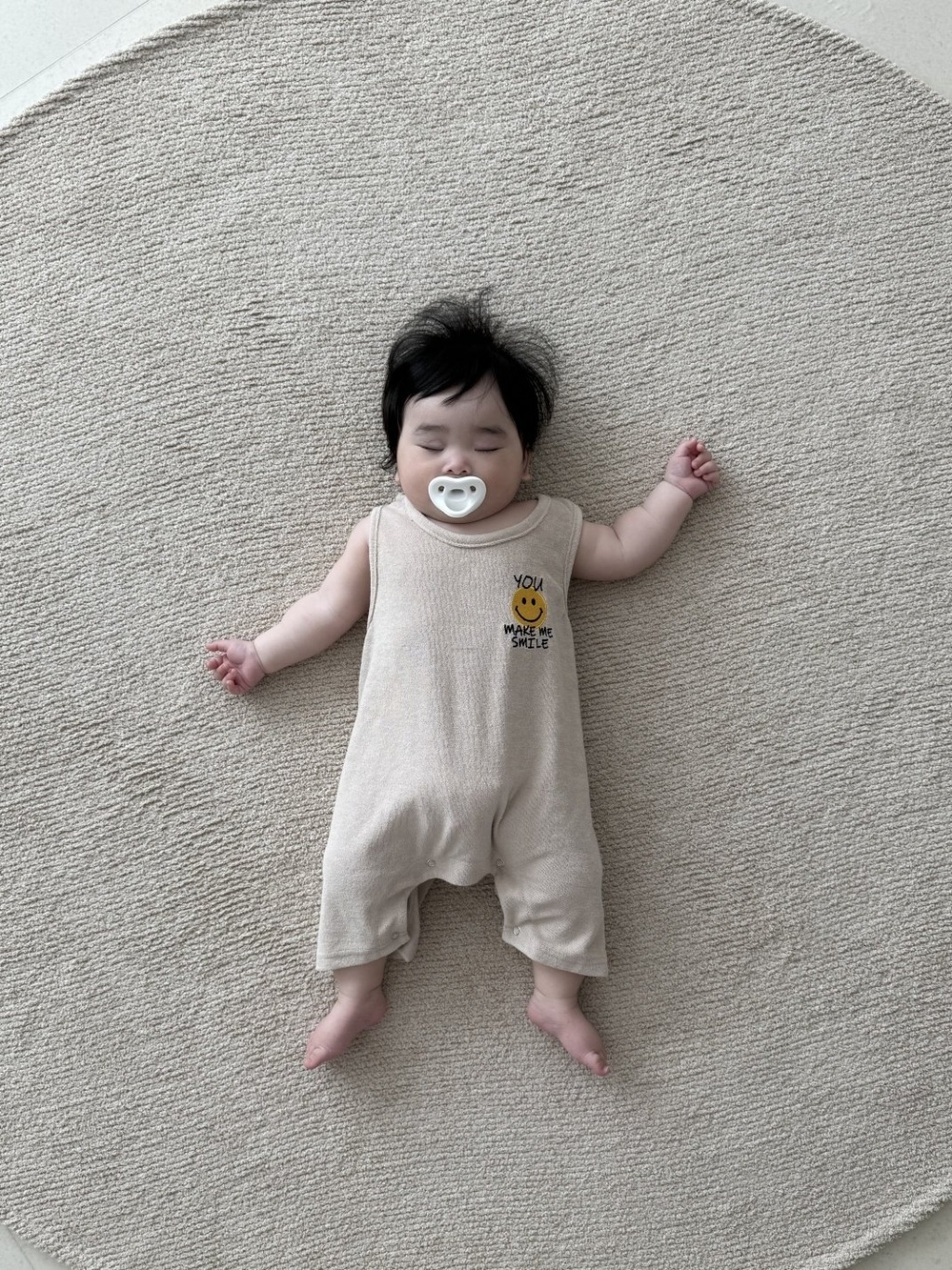 正韓夏Moran 兩色微笑連身衣