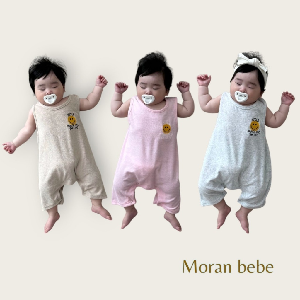 正韓夏Moran 兩色微笑連身衣