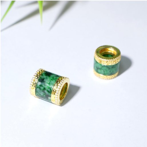 0401gz17-翡翠-銀鑲路路通吊墜（A17）