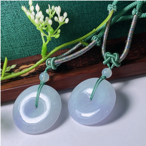 0401gz24-翡翠-紫羅蘭平安扣（A24）