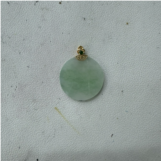 0401gz39-翡翠-18K金翡翠無事牌（A39）