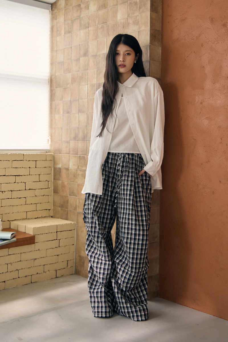 挺版垂墜兩件套襯衫