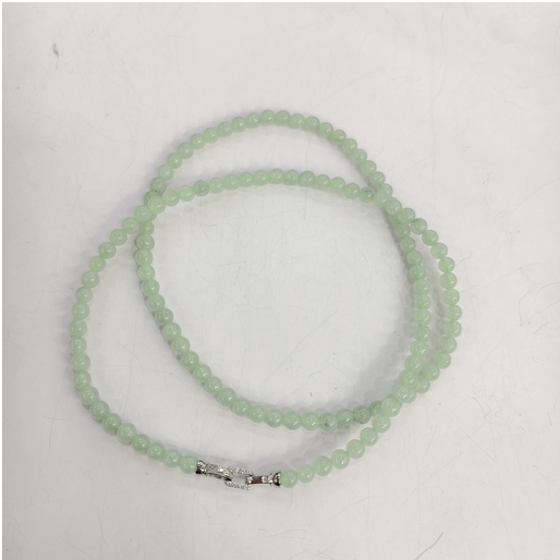 0401gz47-翡翠-翡翠綠項鏈5mm（A47）