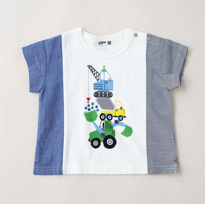 BYC03T134WE Rag-mart-日系工程疊疊樂拼接上衣